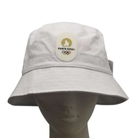 Paris 2024 Olympics White Bucket Hat Adult Size 58CM Official Licensed Product - Picture 1 of 7